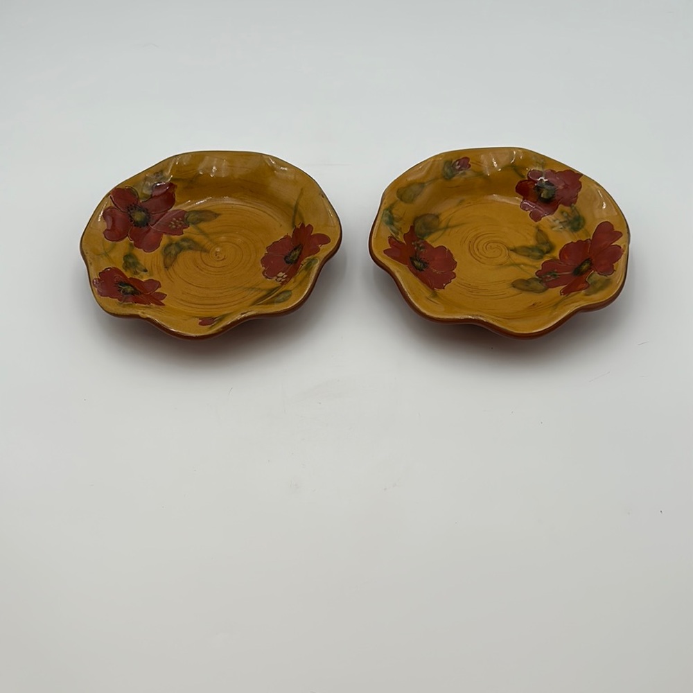 Fleur Rouge by AMBIANCE Dessert Bowl- set of 2